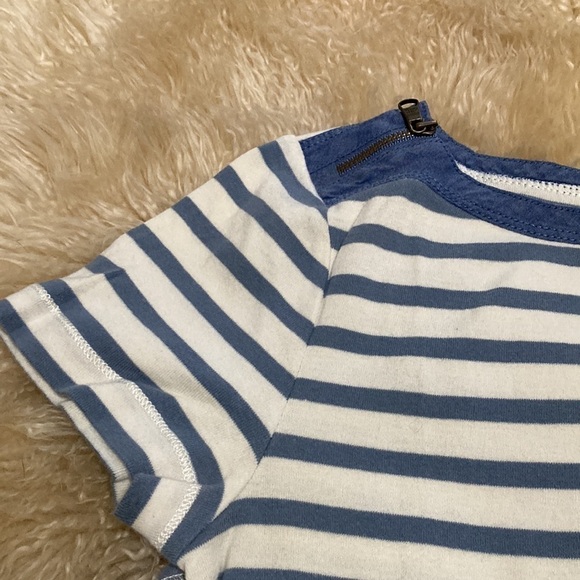 LRL striped zip accent top size L - Picture 2 of 8